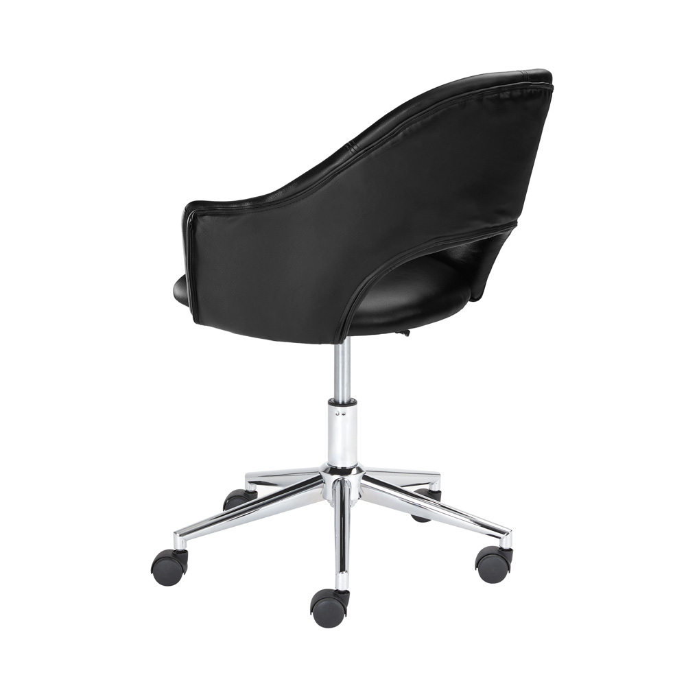 Castelle Black Leatherette Office Chair